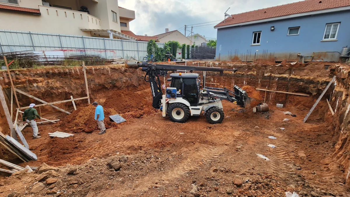 קידוח בנטונייט - פרויקט ביסוס